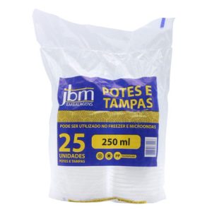 KIT POTE TAMPA “PP” 250ML CX 20X25
