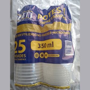 KIT POTE TAMPA “PP” 350ML CX 16X25
