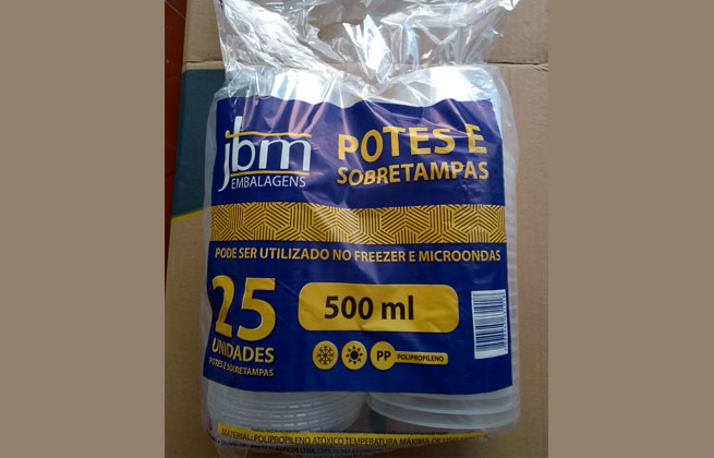 KIT POTE TAMPA “PP” 500ML CX 12X25
