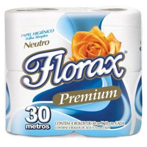 PAPEL HIGIENICO FOLHA SIMPLES PREMIUM 16x04x30