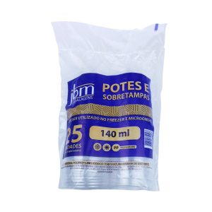 KIT POTE TAMPA “PP” 140ML CX 50X25
