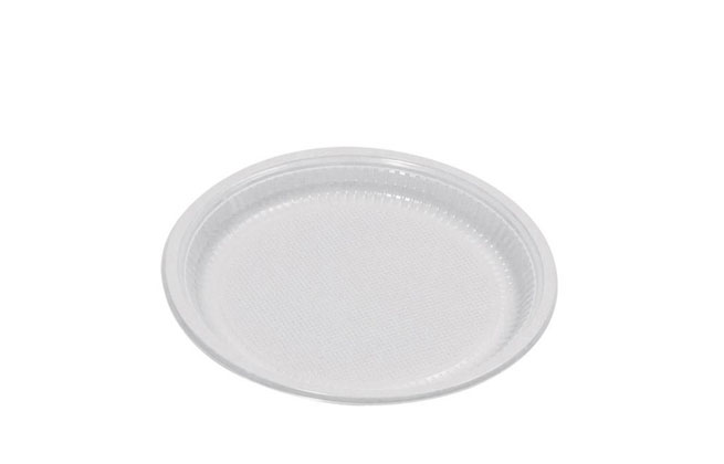 Prato plástico 21cm branco 50×10
