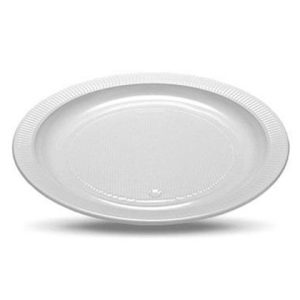 PRATO DE ISOPOR 26CM RASO 20×1