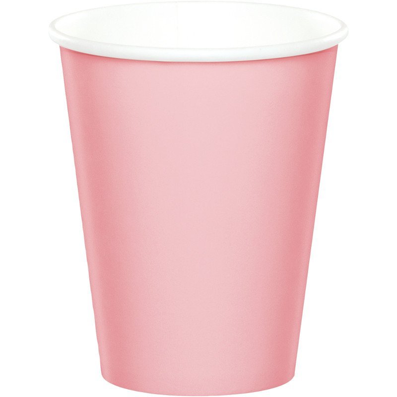 Pack 8 Copos Rosa Pastel