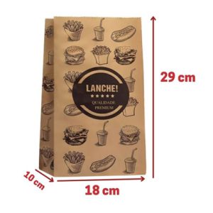 SACO PAPEL P/ DELIVERY 5KG (18X29,5X10) 100und