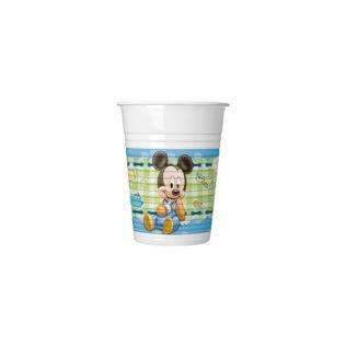 Conj. 8 Copos Baby Mickey