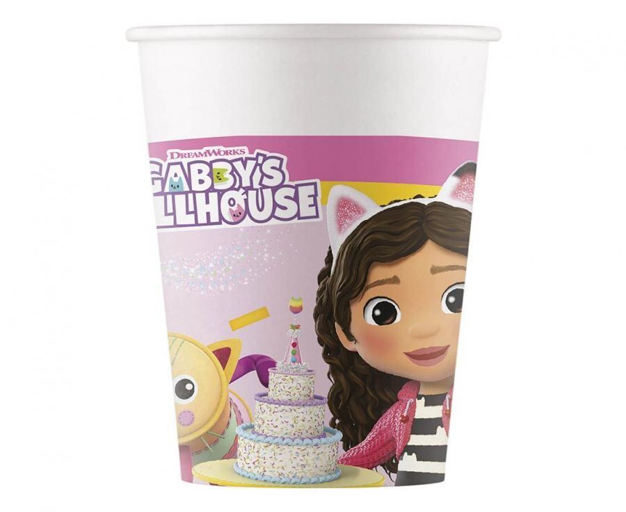 Conj. 8 Copos Papel Gabby’s