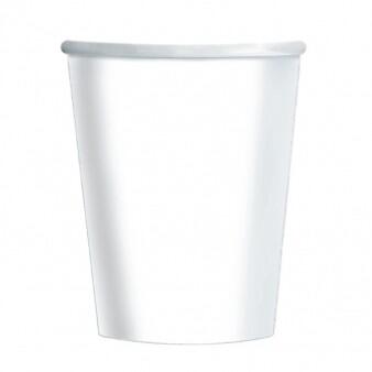 Pack 8 Copos Branco